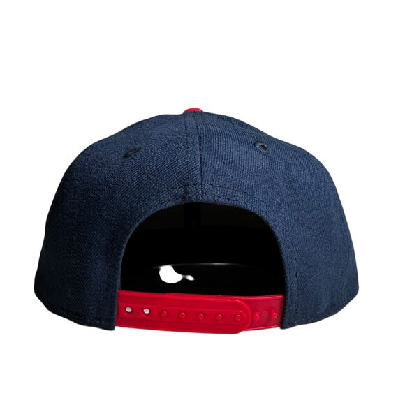 New Orleans Pelicans New Era Youth 9Fifty Snapback Two Tone Red Blue Adjustable - Picture 4 of 7